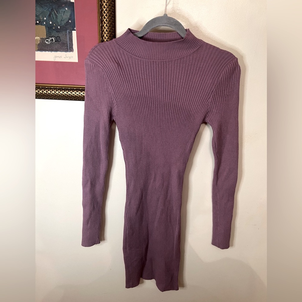 Lavender Mini Knit Dress